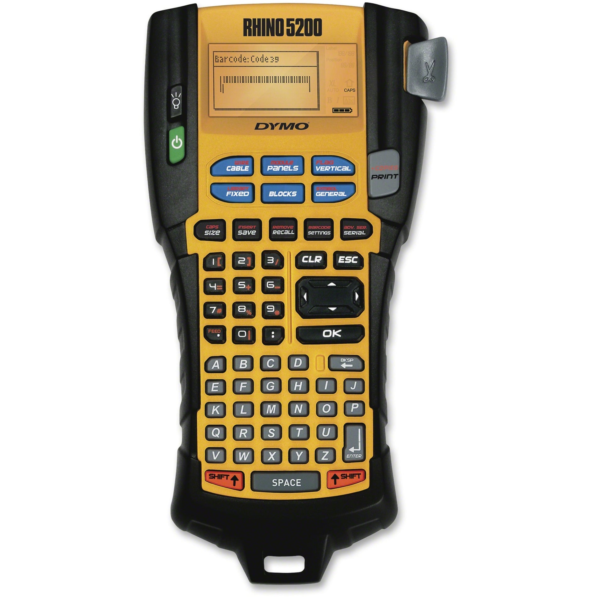 Dymo 1755749 RhinoPRO 5200 Label Maker, Industrial Electronic Label Maker