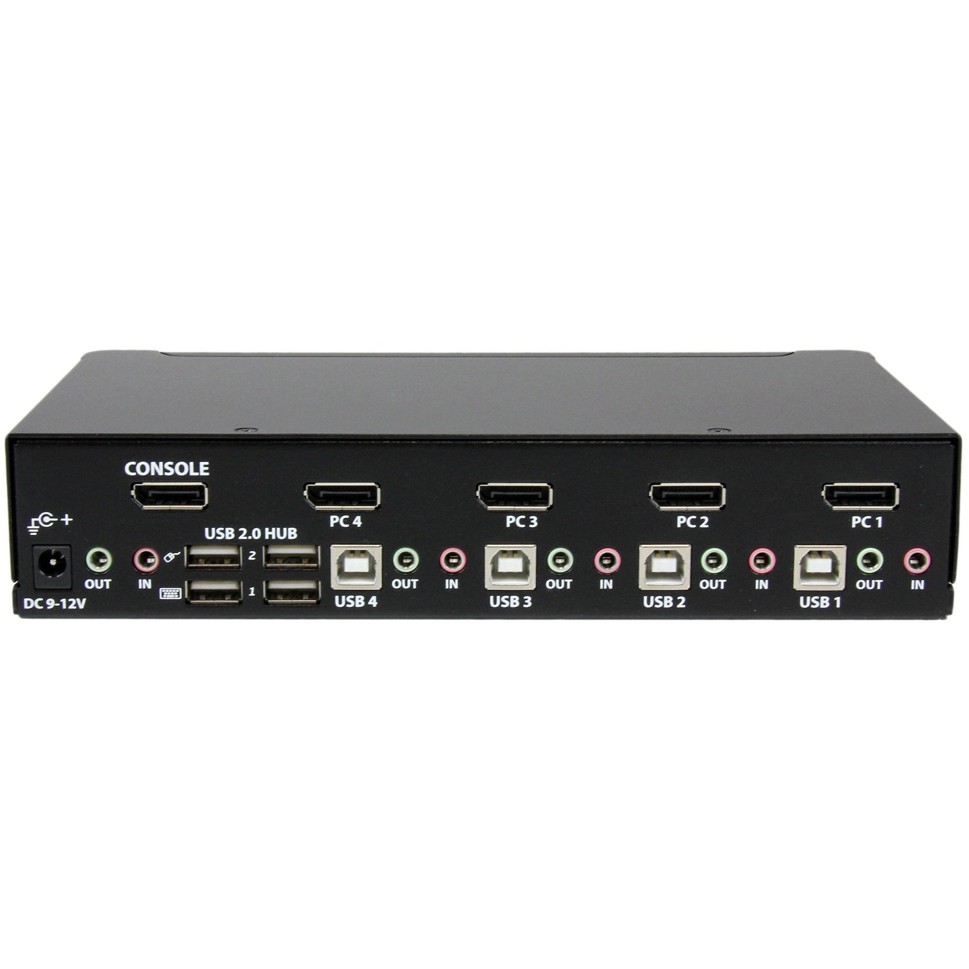 StarTech.com SV431DPUA 4 Port USB DisplayPort KVM Switch with Audio, WQXGA, 3840 x 2400, 3 Year Warranty