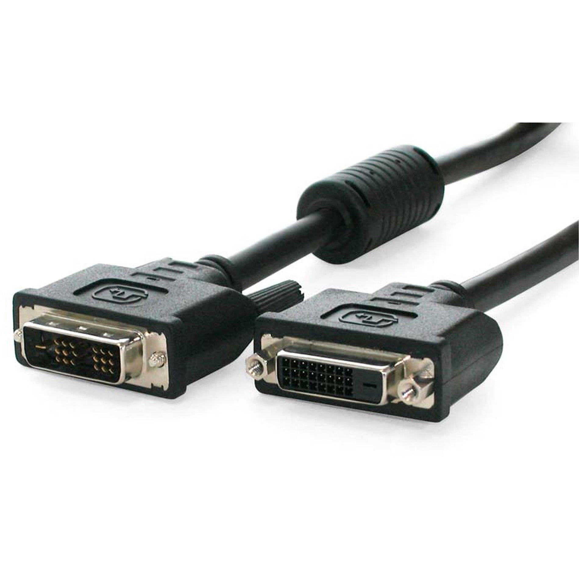 StarTech.com DVIDSMF10 10 ft DVI-D Single Link Extension Cable, Strain Relief, Molded, 5 Gbit/s Data Transfer Rate [Discontinued]