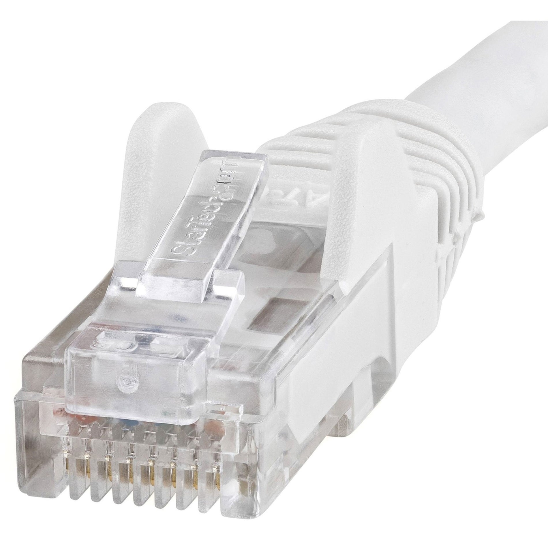 StarTech.com N6PATCH3WH 3 ft White Snagless Cat6 UTP Patch Cable, Lifetime Warranty, 10 Gbit/s Data Transfer Rate, Corrosion Resistant