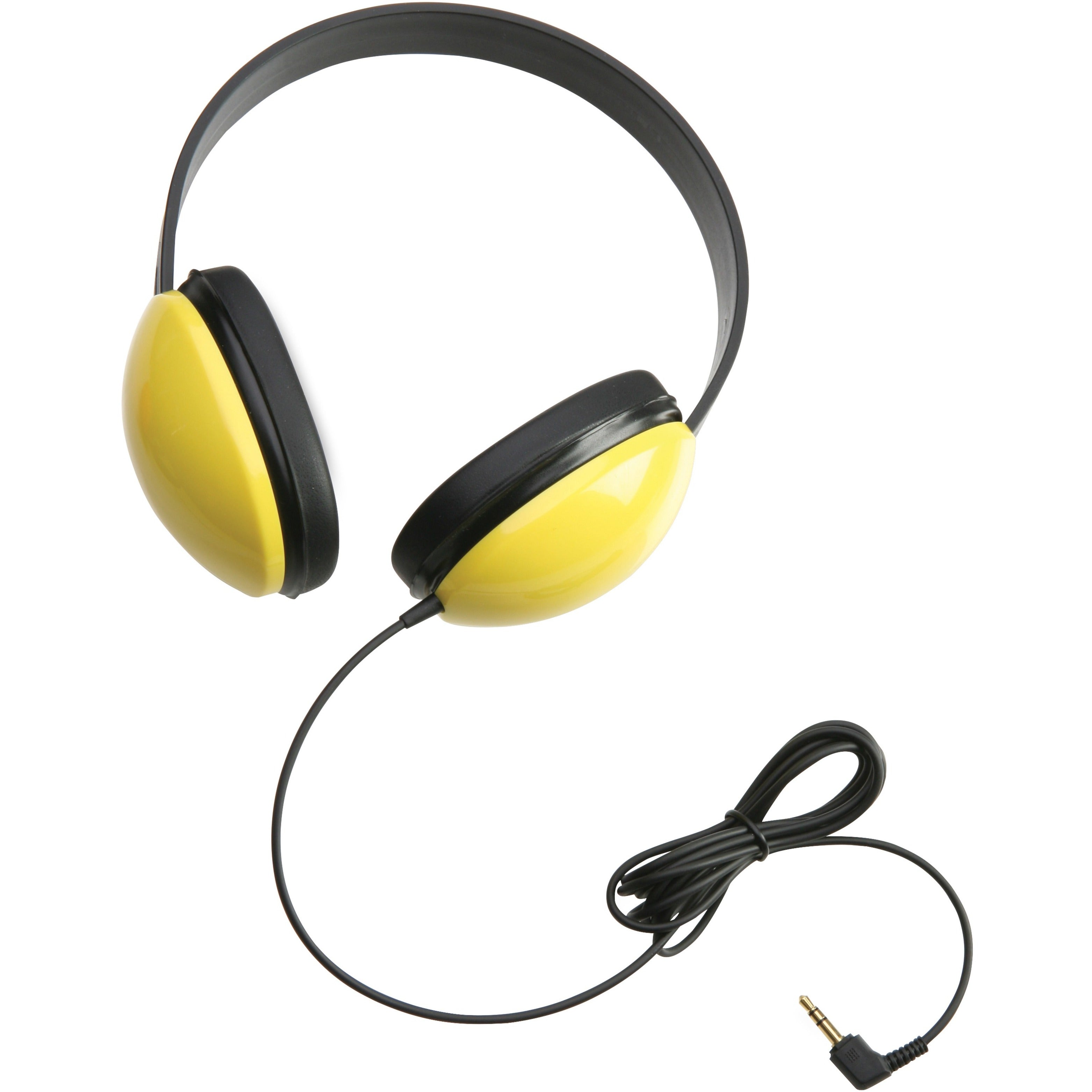 Califone 2800-YL Listening First Stereo Headphones, Over-the-head, Volume Control, Noise Reduction, Yellow