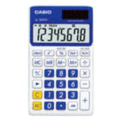 Casio SL-300VC-BE Portable Calculator, 8-Digit Display, Aqua Blue