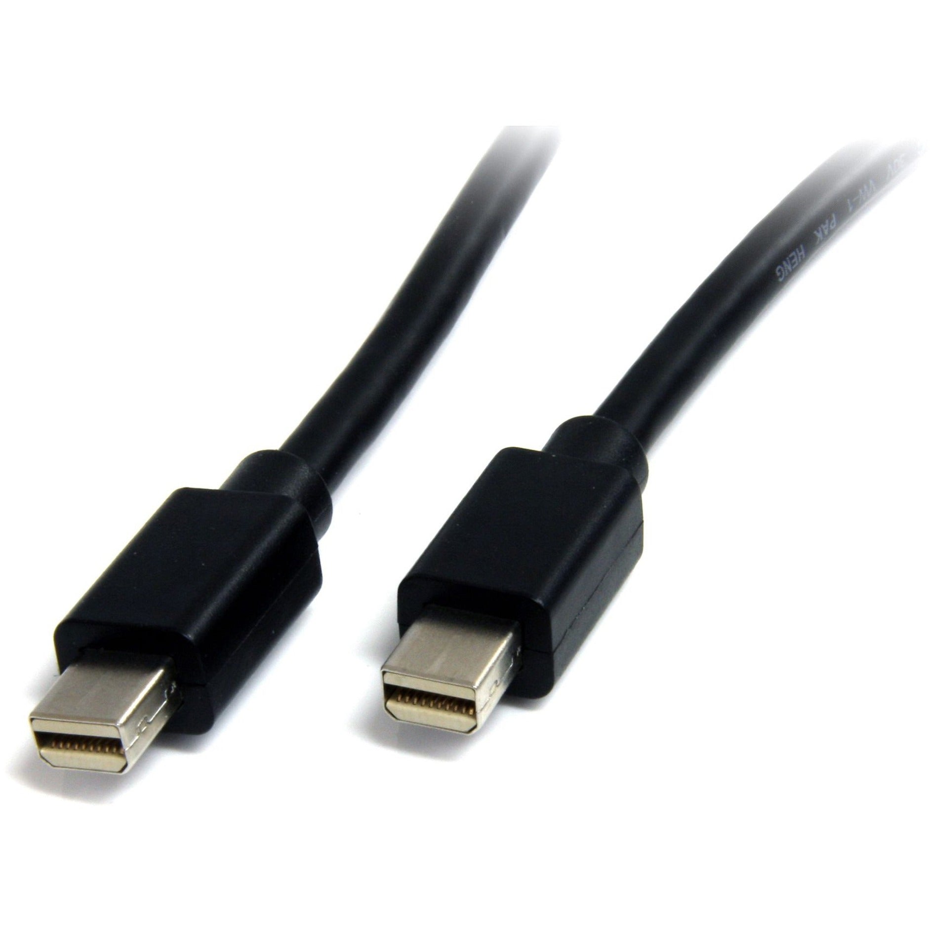 StarTech.com MDISPLPORT3 3 ft Mini DisplayPort 1.2 Cable M/M - Mini DisplayPort 4k, Flexible, EMI Protection, Damage Resistant, Fray Resistant, Strain Relief, CMG Rated, RoHS Certified