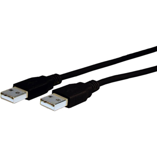 Comprehensive USB2AA10ST USB 2.0 A to A Cable 10ft, High-Speed Data Transfer, Strain Relief, Molded, Black