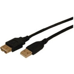 Comprehensive USB2AAMF6ST USB 2.0 A Male to A Female Cable 6ft, Strain Relief, Molded, 480 Mbit/s Data Transfer Rate