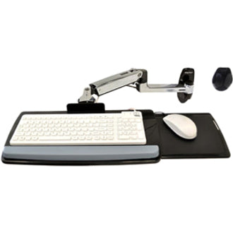 Ergotron 45-246-026 LX Wall Mount Keyboard Arm, Easy Installation, Cable Management