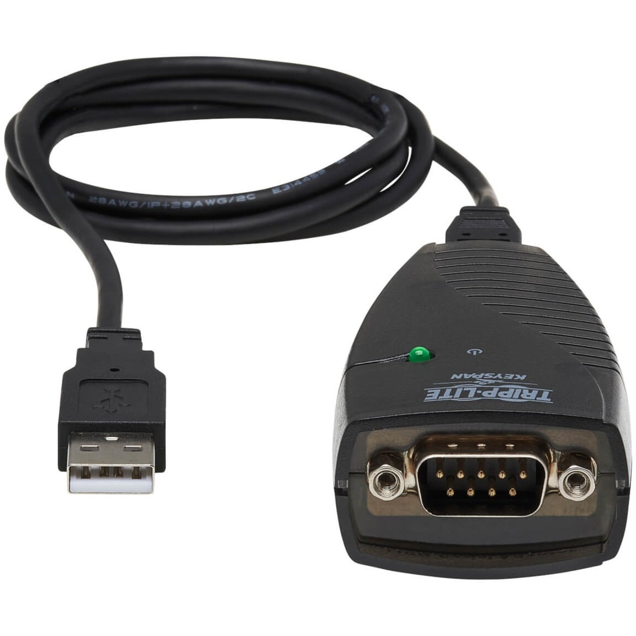 Keyspan USA-19HS High Speed USB Serial Adapter, Data Transfer Cable, 3 ft, Copper Conductor, TAA Compliant, RoHS Certified