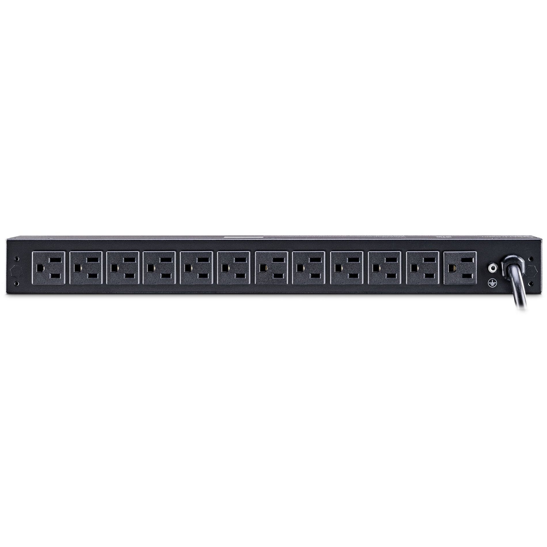 CyberPower PDU15M2F12R 14-Outlets PDU 100-125VAC 15A Metered Power Distribution Unit