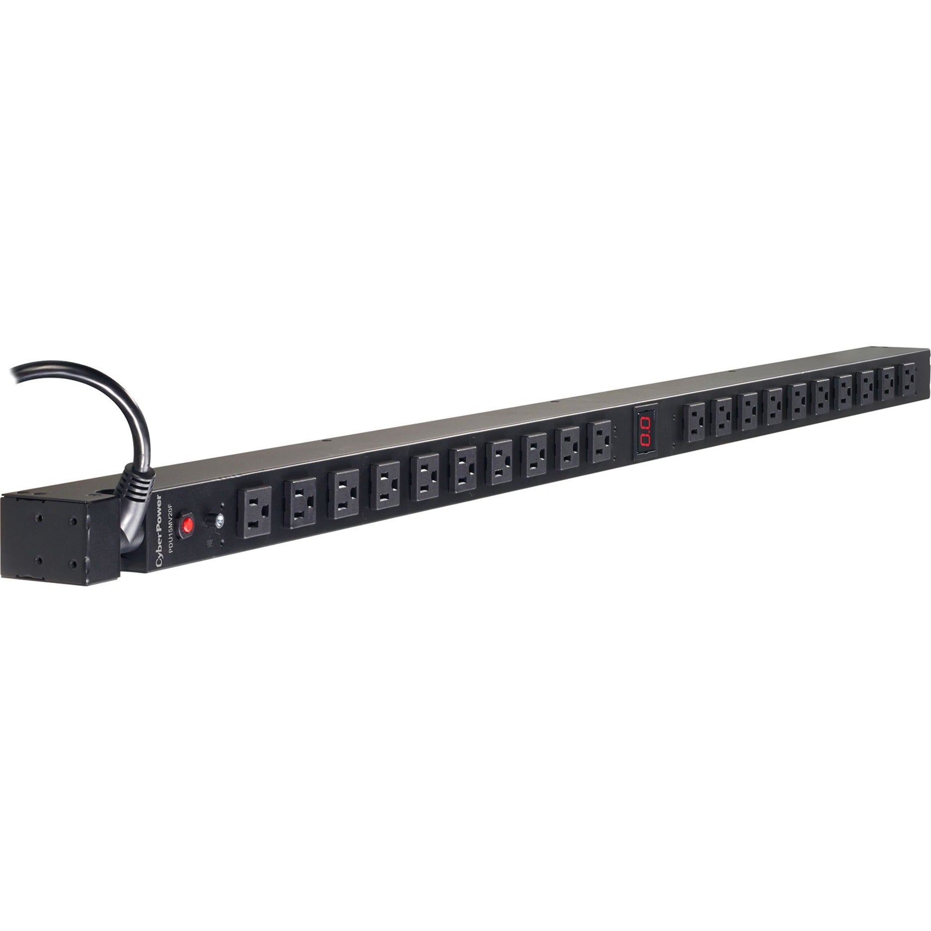 CyberPower PDU15MV20F 20-Outlets PDU, 100-125VAC 15A Metered Power Distribution Unit