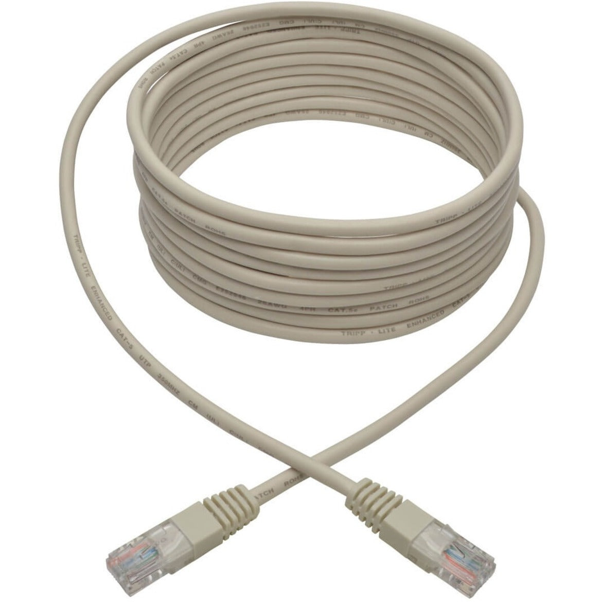 Tripp Lite N002-014-WH Cat5e Patch Cable, 14-ft. Molded 350MHz, White
