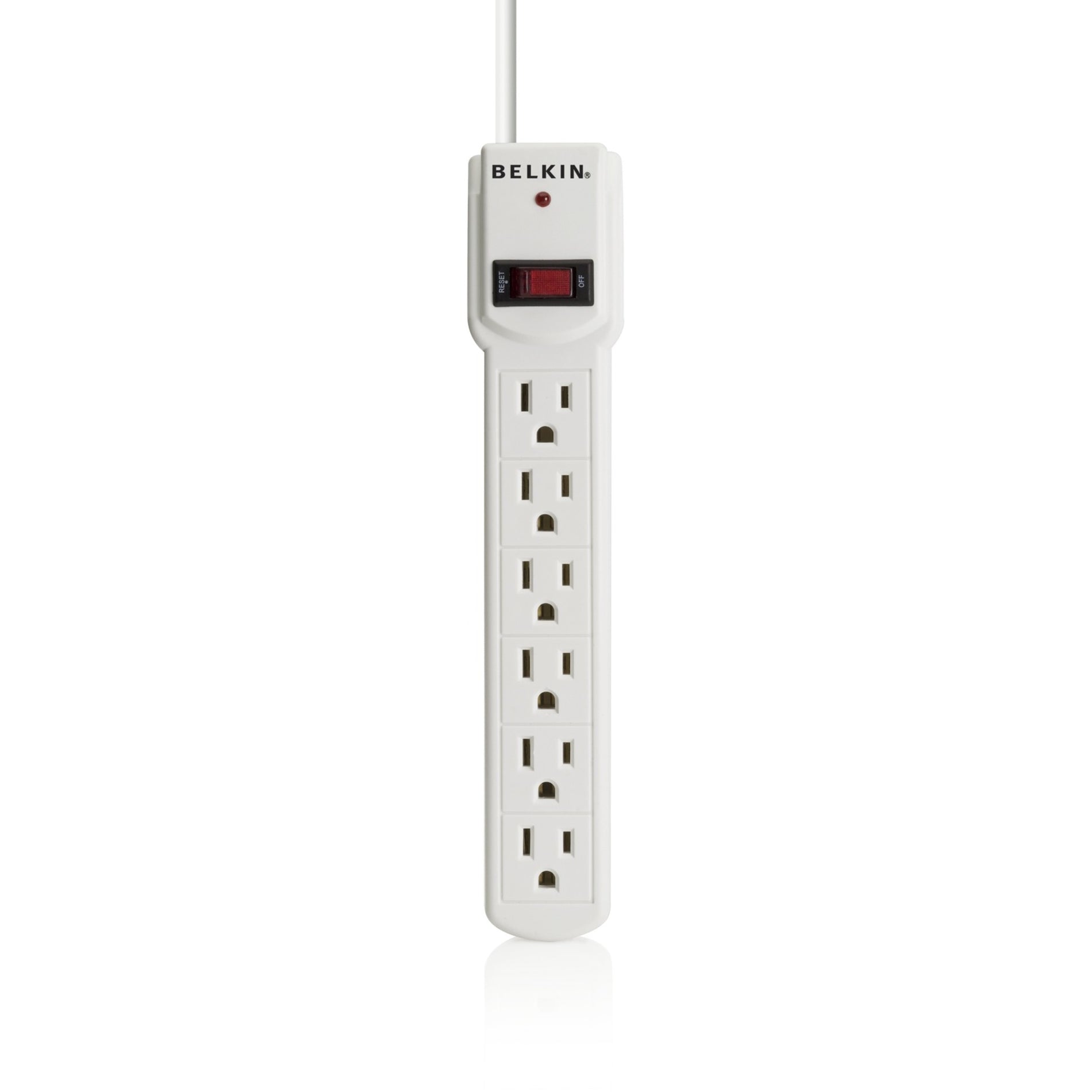 Belkin F5C047 6-Outlet Surge Protector with 3-foot Power Cord, 300 Joules Protection