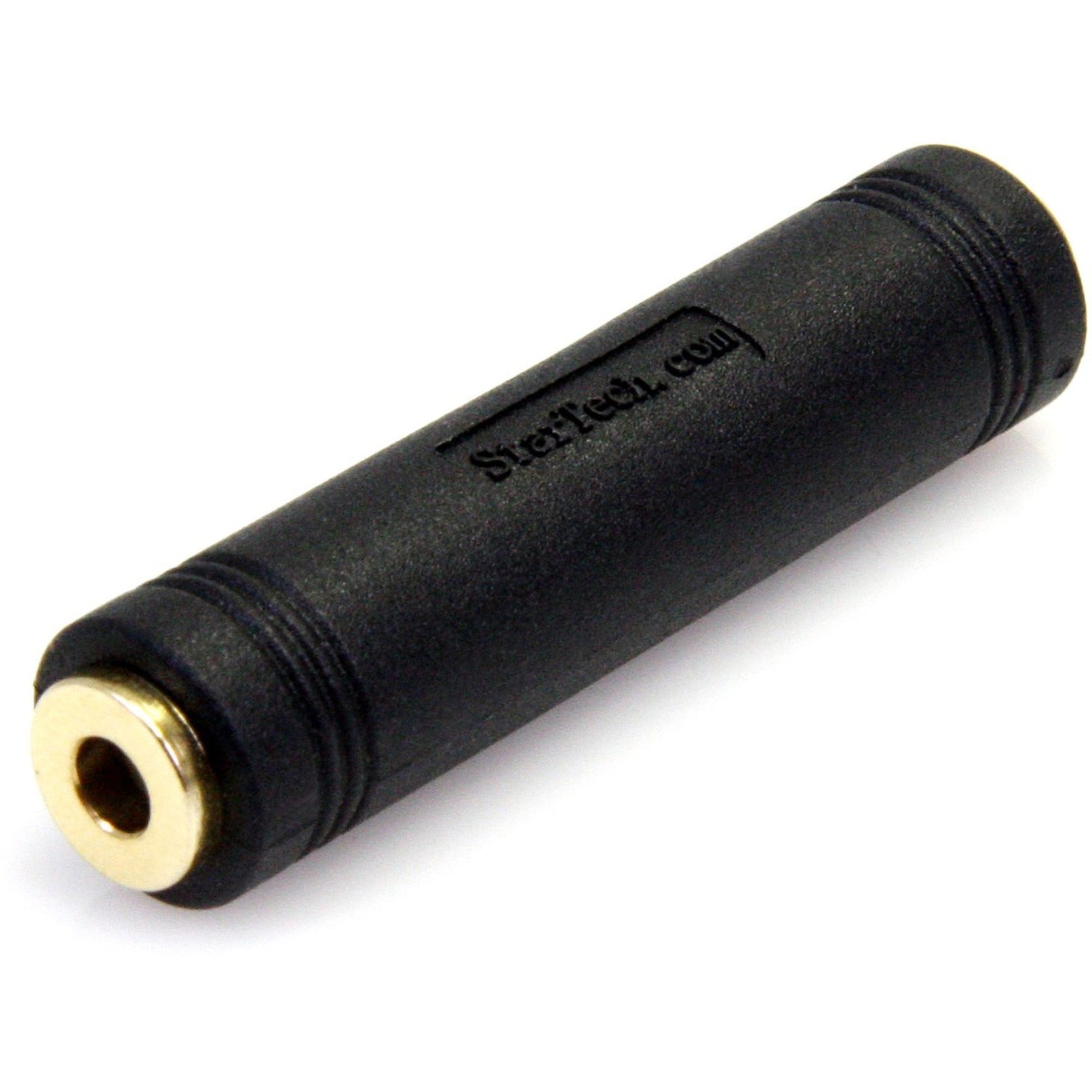 StarTech.com GCAUD3535FF 3.5 mm to 3.5 mm Audio Coupler - Female to Female, Gold Plated, Black