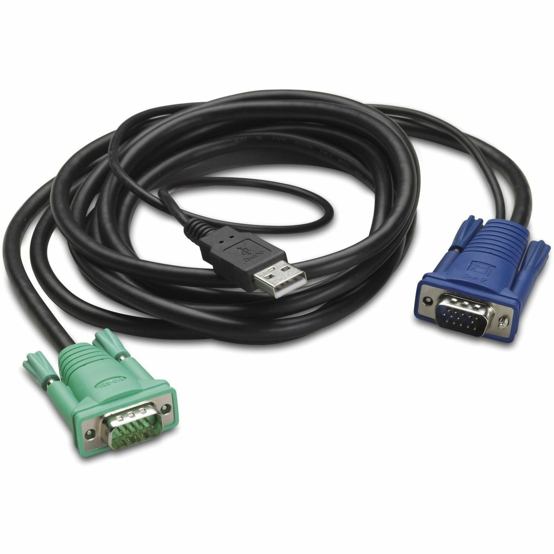 APC AP5822 Integrated Rack LCD/KVM USB Cable - 10ft (3m), Copper Conductor, RoHS Certified