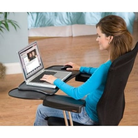 Ergoguys MECS-BLK-001 Chair Mount Ergo Keyboard and Mouse Tray System, Transform Your Office Chair into an Ergonomic Workstation