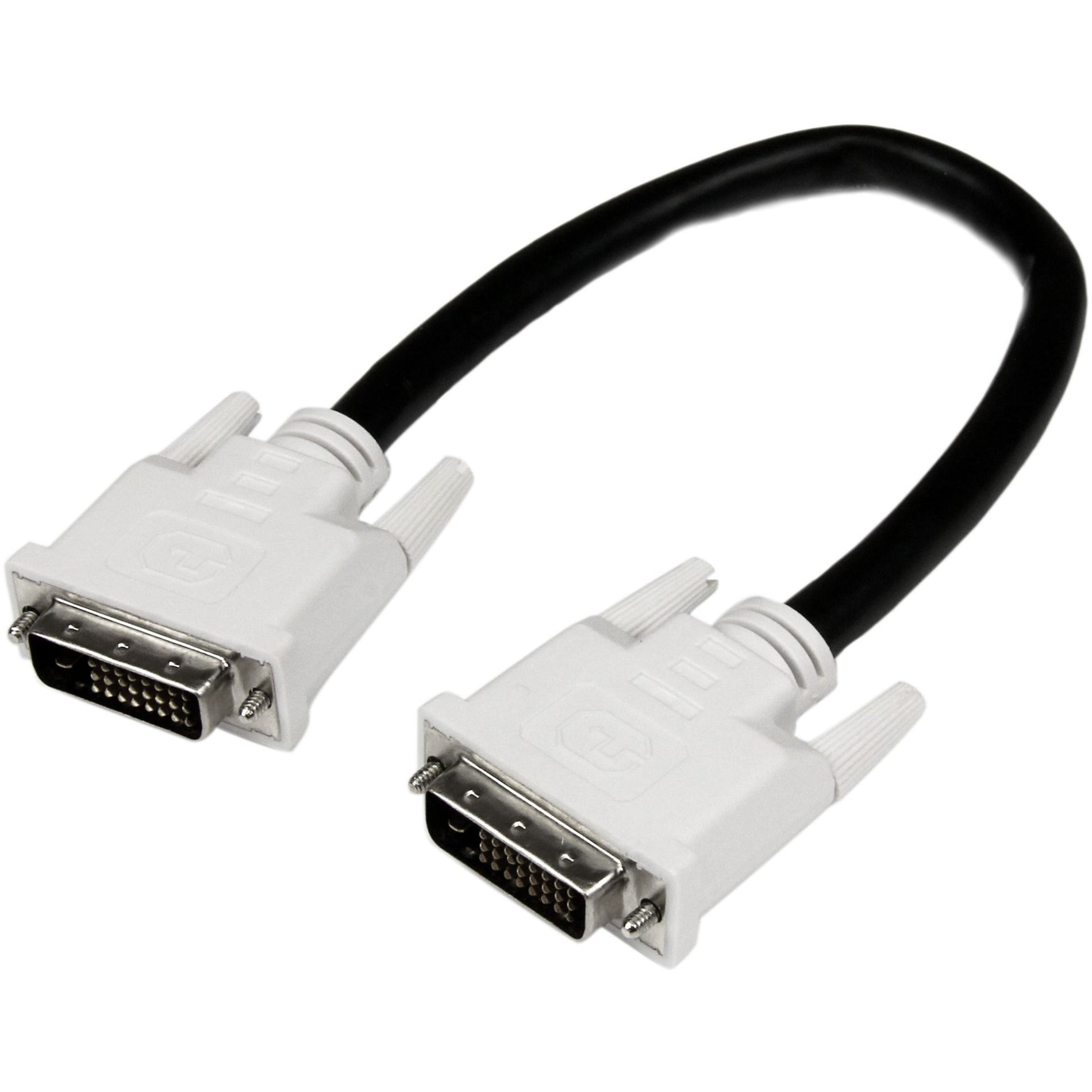 StarTech.com DVIDDMM1 1ft DVI-D Dual Link Digital Video Monitor Cable, EMI Protection, 9.9 Gbit/s Data Transfer Rate, 2560 x 1600 Supported Resolution