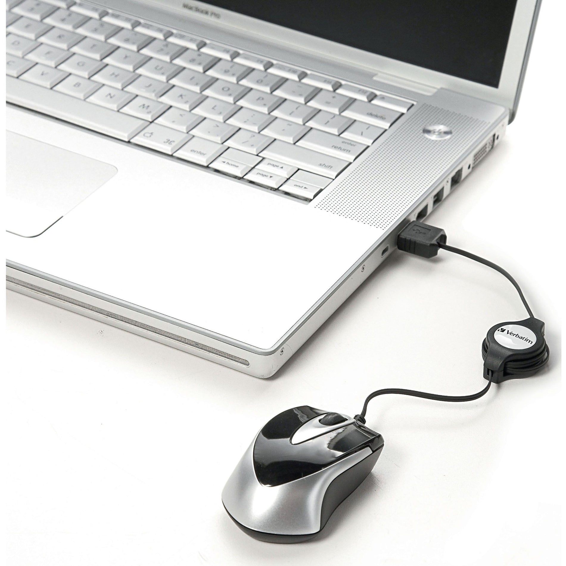 Verbatim 97256 Optical Travel Mouse, Black, 1000 dpi, USB