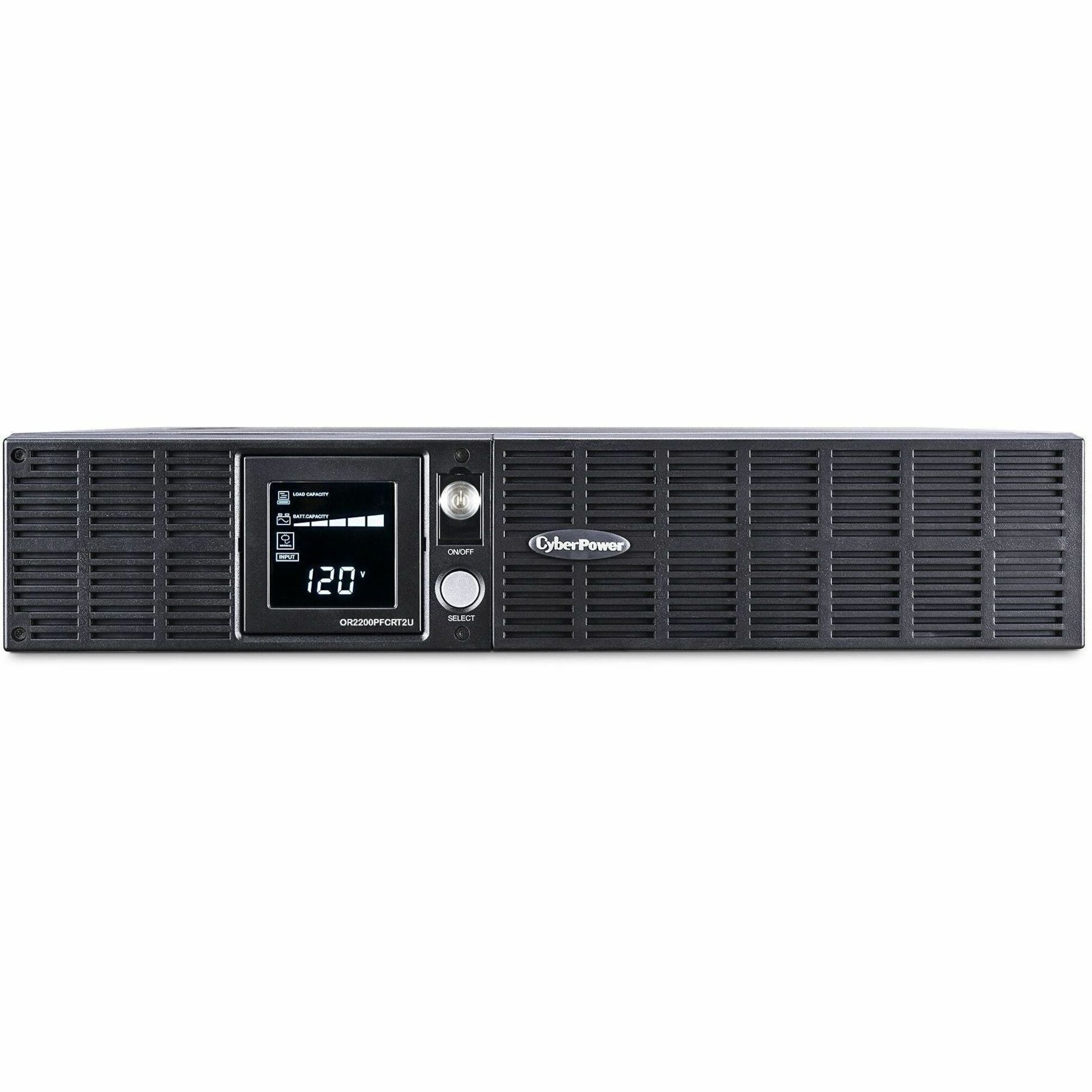 CyberPower OR2200PFCRT2U PFC Sinewave UPS Systems, 2000 VA/1540 W, 3 Year Warranty