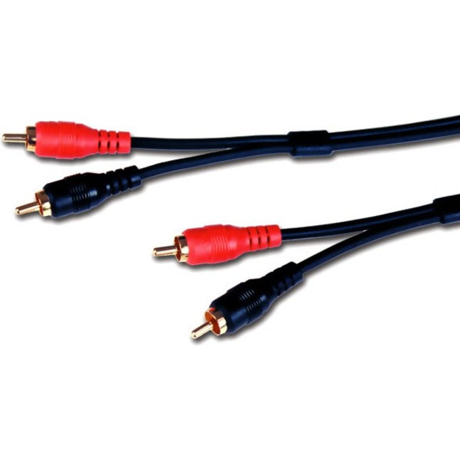 Comprehensive 2PP-2PP-50ST Standard Series 2 gold RCA Plugs Each End Stereo Audio Cable 50ft, Strain Relief, Molded, Gold Plated Connectors