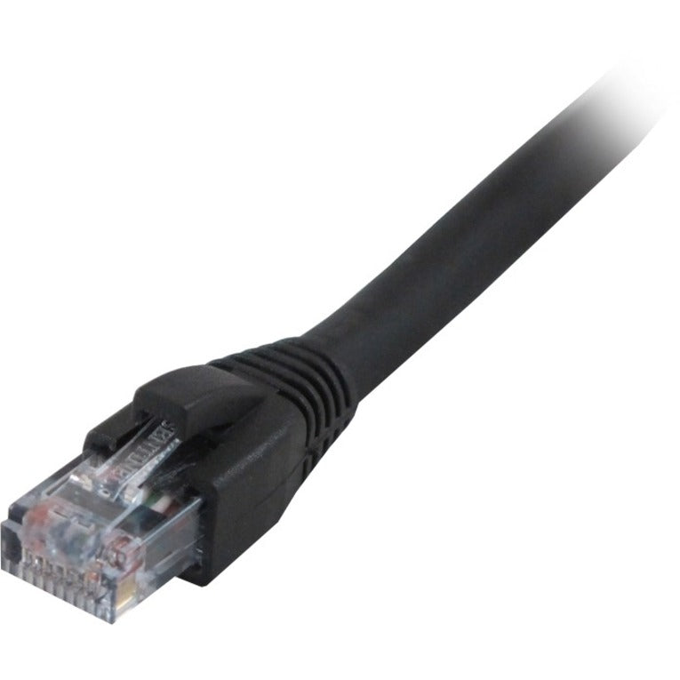 Comprehensive CAT5-350-10BLK Cat5e 350 Mhz Snagless Patch Cable 10ft Black, Molded, Strain Relief, Booted, Stranded, 1 Gbit/s Data Transfer Rate