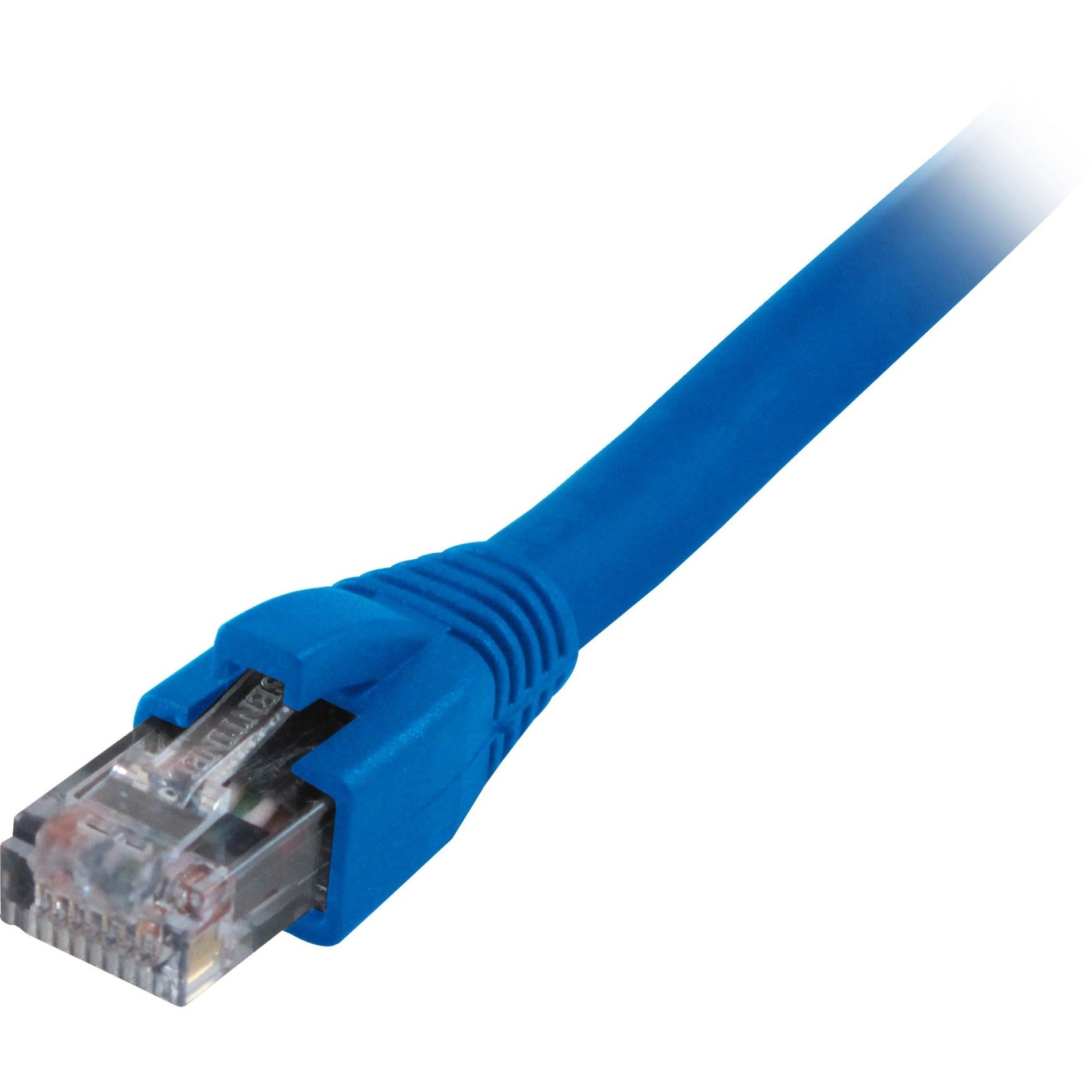 Comprehensive CAT6-100BLU Cat6 550 Mhz Snagless Patch Cable 100ft Blue, Molded, Strain Relief, Stranded, Booted, 1 Gbit/s Data Transfer Rate