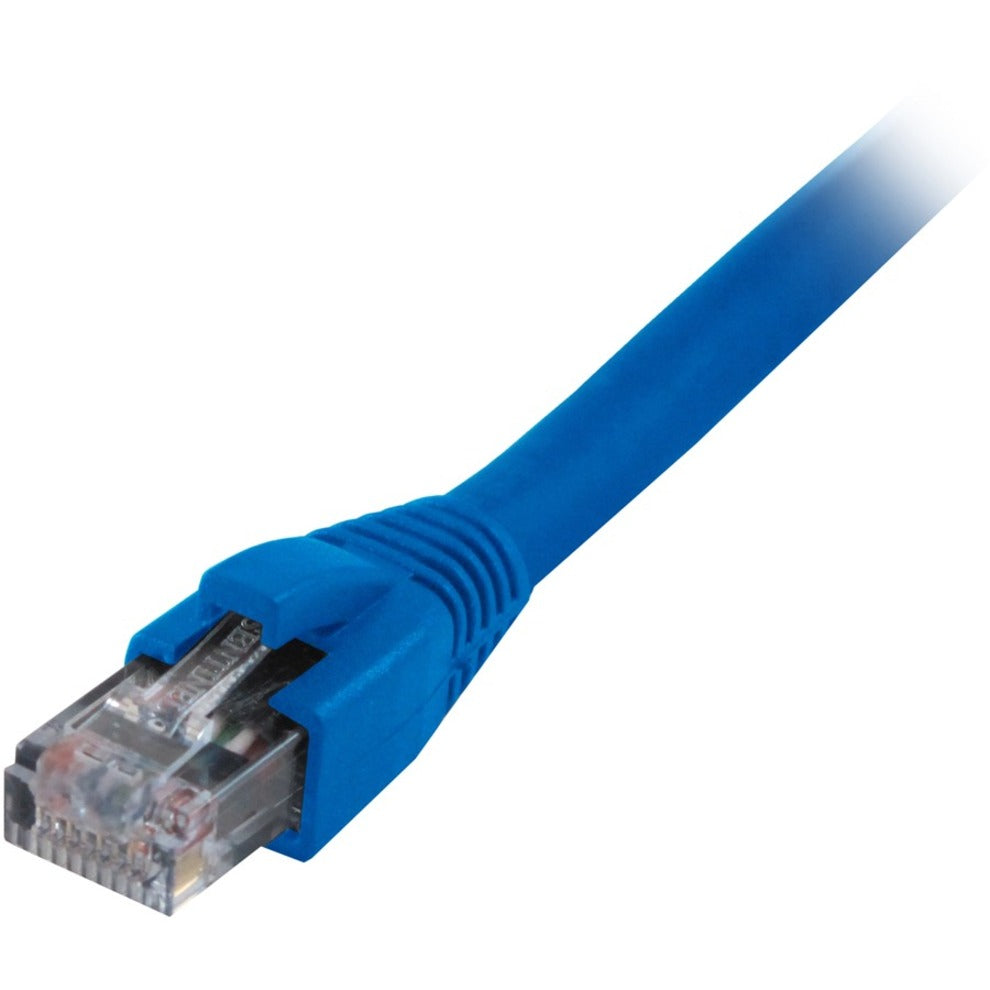 Comprehensive CAT6-10BLU Cat6 550 Mhz Snagless Patch Cable 10ft Blue, Molded, Strain Relief, Stranded, Booted, 1 Gbit/s Data Transfer Rate