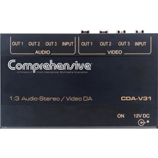 Comprehensive CDA-V31 Video Splitter, 1x3 Composite Video-Stereo Audio DA
