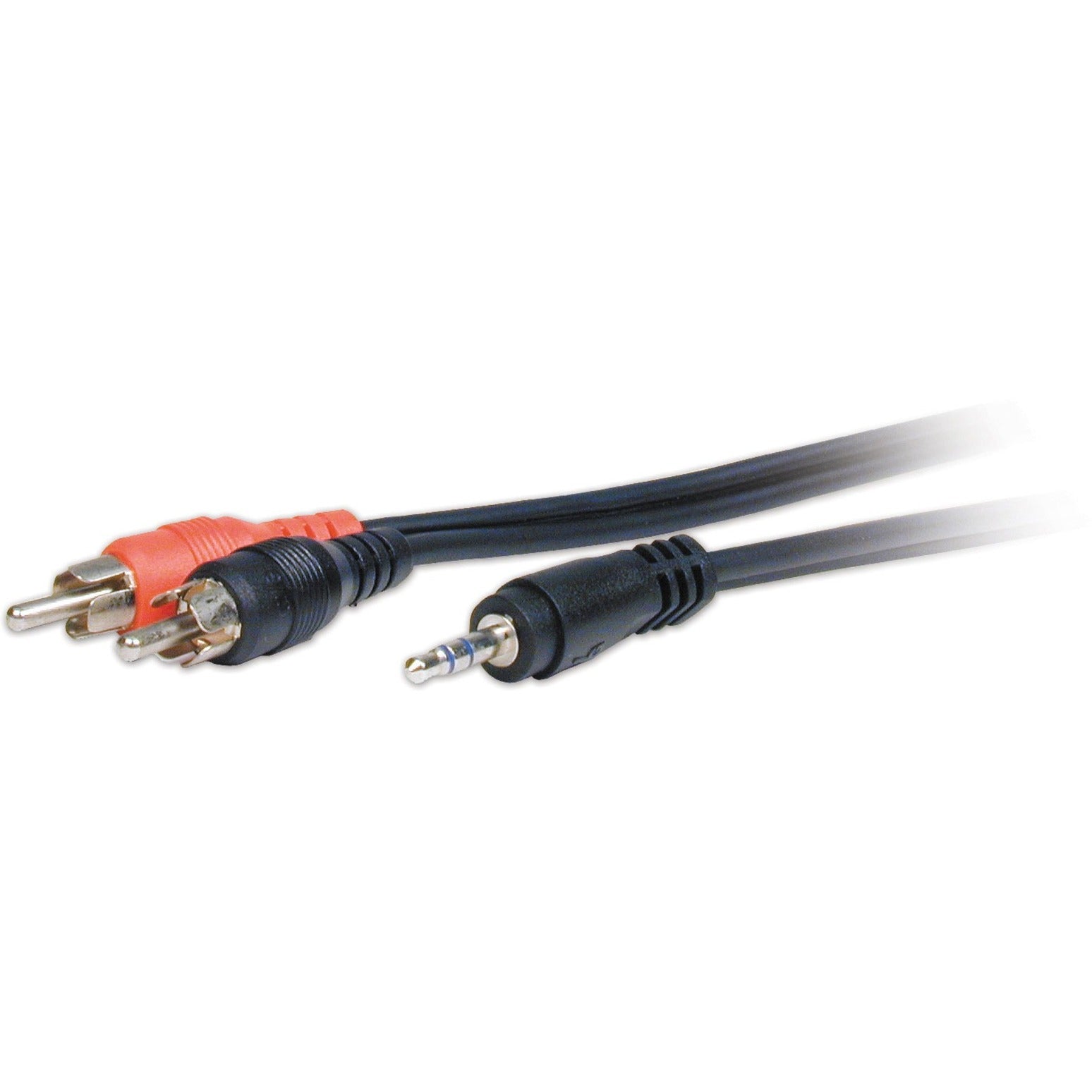 Comprehensive MPS-2PP-25ST Standard Series 3.5mm Stereo Mini Plug to 2 RCA Plugs Audio Cable 25ft, Strain Relief, Molded, Copper Conductor, Shielded, Xtraflex Jacket