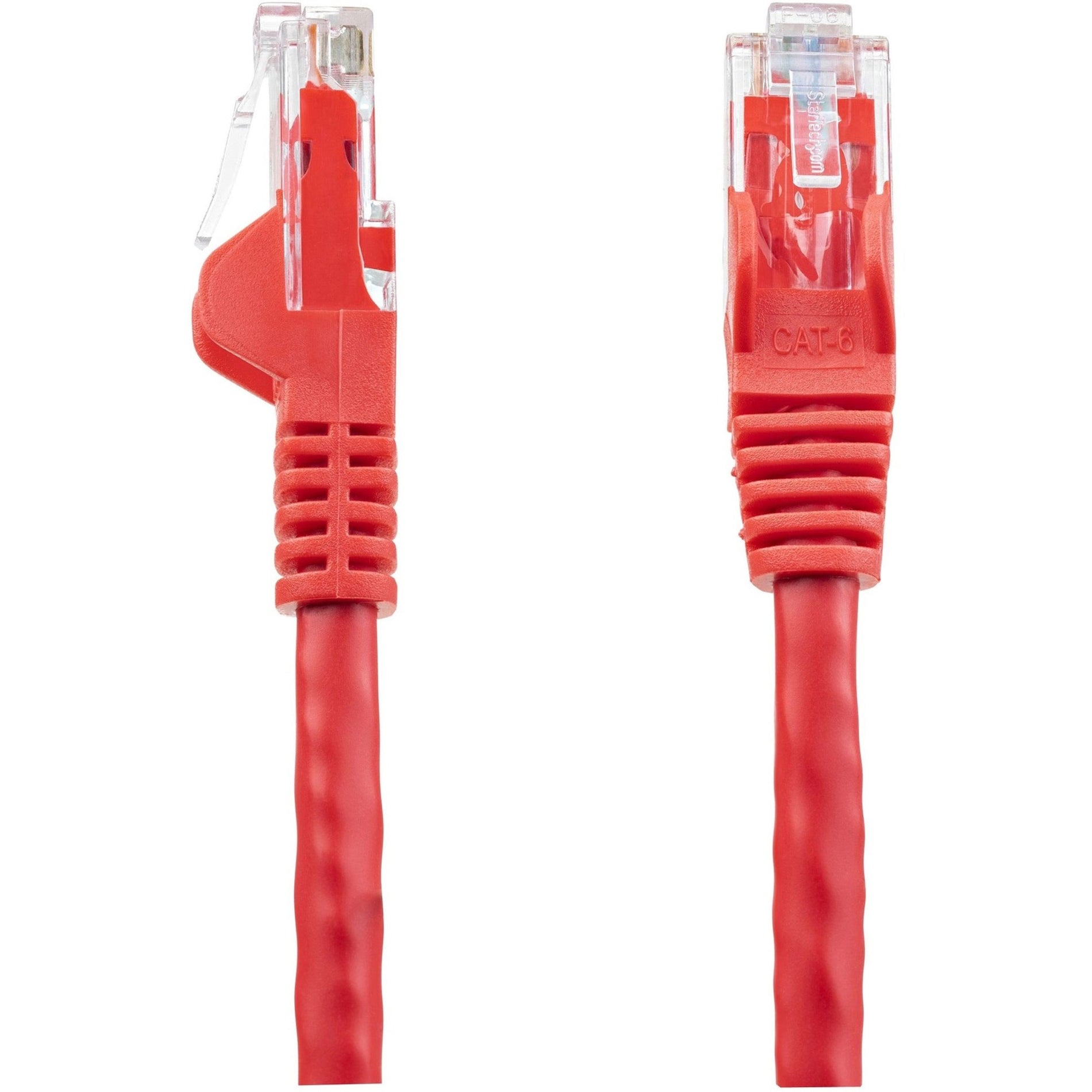 StarTech.com N6PATCH10RD 10 ft Red Snagless Cat6 UTP Patch Cable, Molded, 10 Gbit/s Data Transfer Rate, Gold Plated Connectors