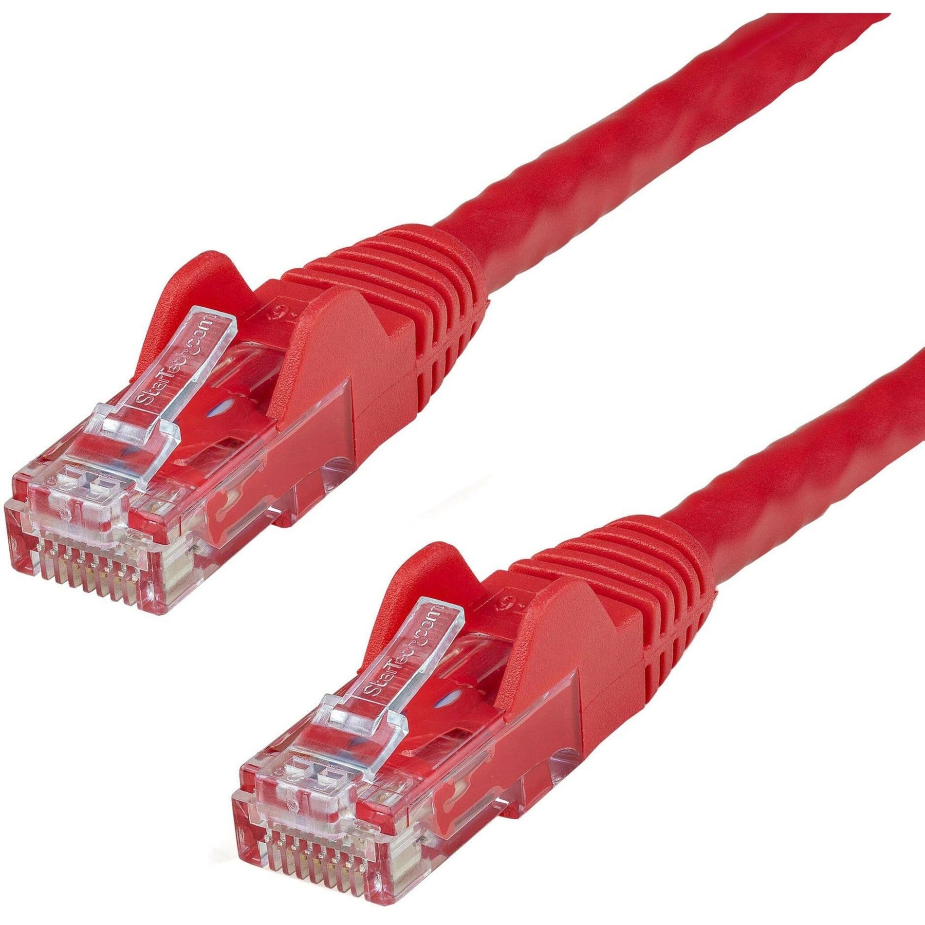 StarTech.com N6PATCH10RD 10 ft Red Snagless Cat6 UTP Patch Cable, Molded, 10 Gbit/s Data Transfer Rate, Gold Plated Connectors
