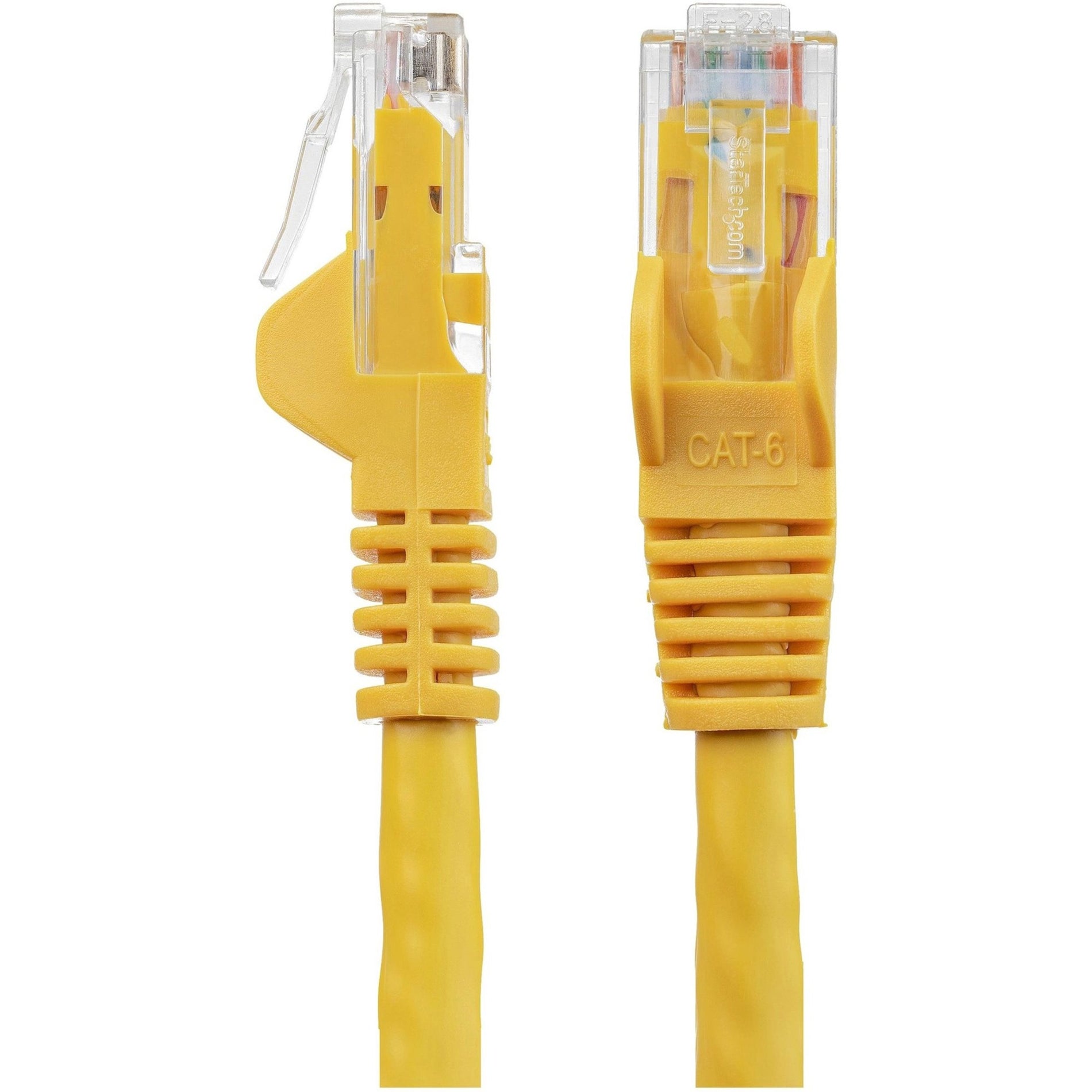 StarTech.com N6PATCH15YL 15 ft Yellow Snagless Cat6 UTP Patch Cable, 10 Gbit/s Data Transfer Rate, Lifetime Warranty