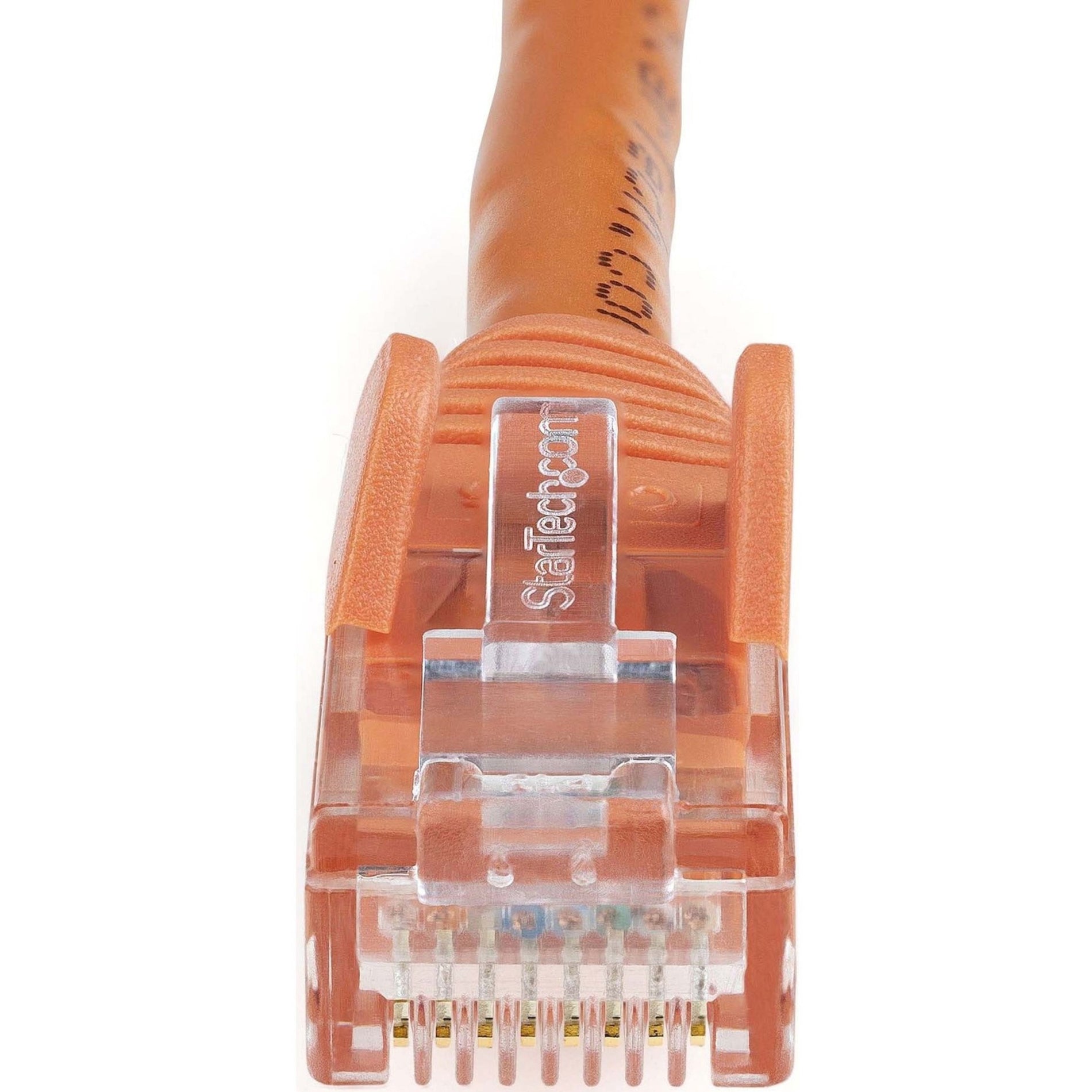 StarTech.com N6PATCH7OR 7 ft Orange Snagless Cat6 UTP Patch Cable, Lifetime Warranty, ETL Verified, 10 Gbit/s Data Transfer Rate