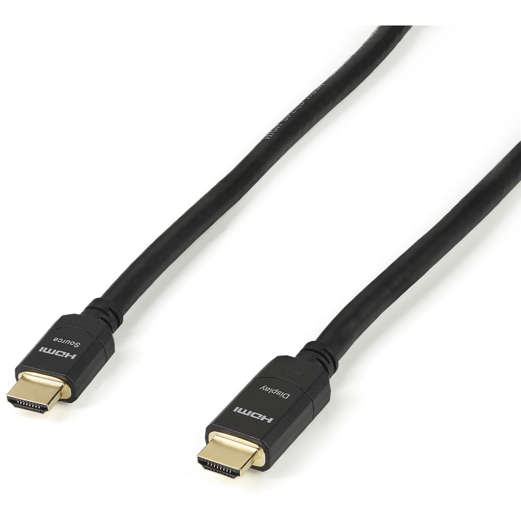 StarTech.com HDMIMM80AC 80 ft Active High Speed HDMI to HDMI Digital Video Cable, Signal Booster, Gold Plated Connectors