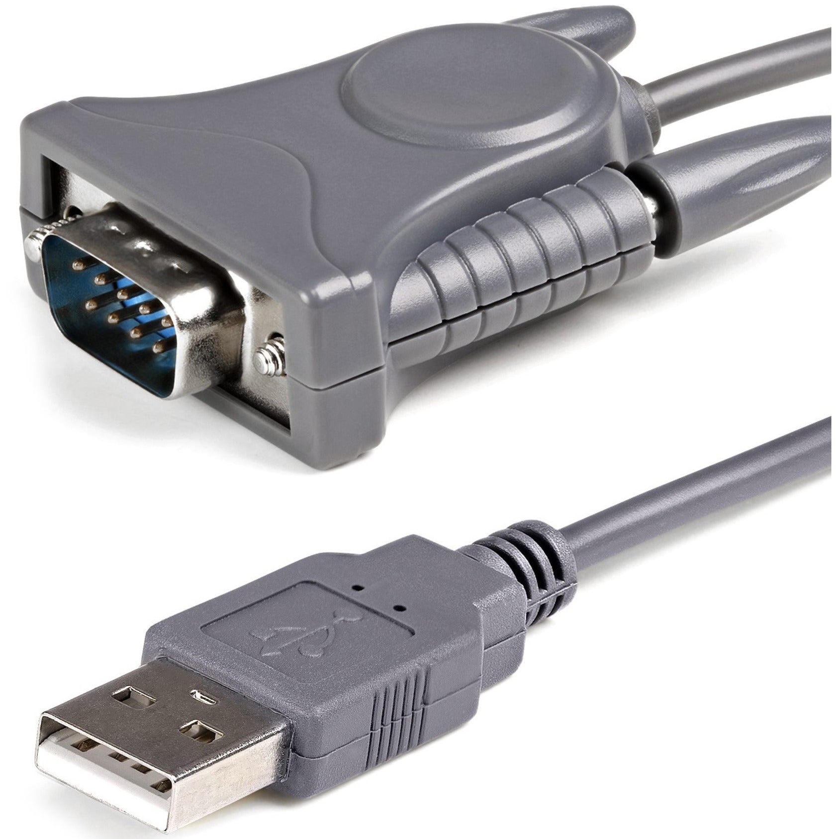 StarTech.com ICUSB232DB25 USB to RS232 DB9/DB25 Serial Adapter Cable - M/M, 3 ft, Gray