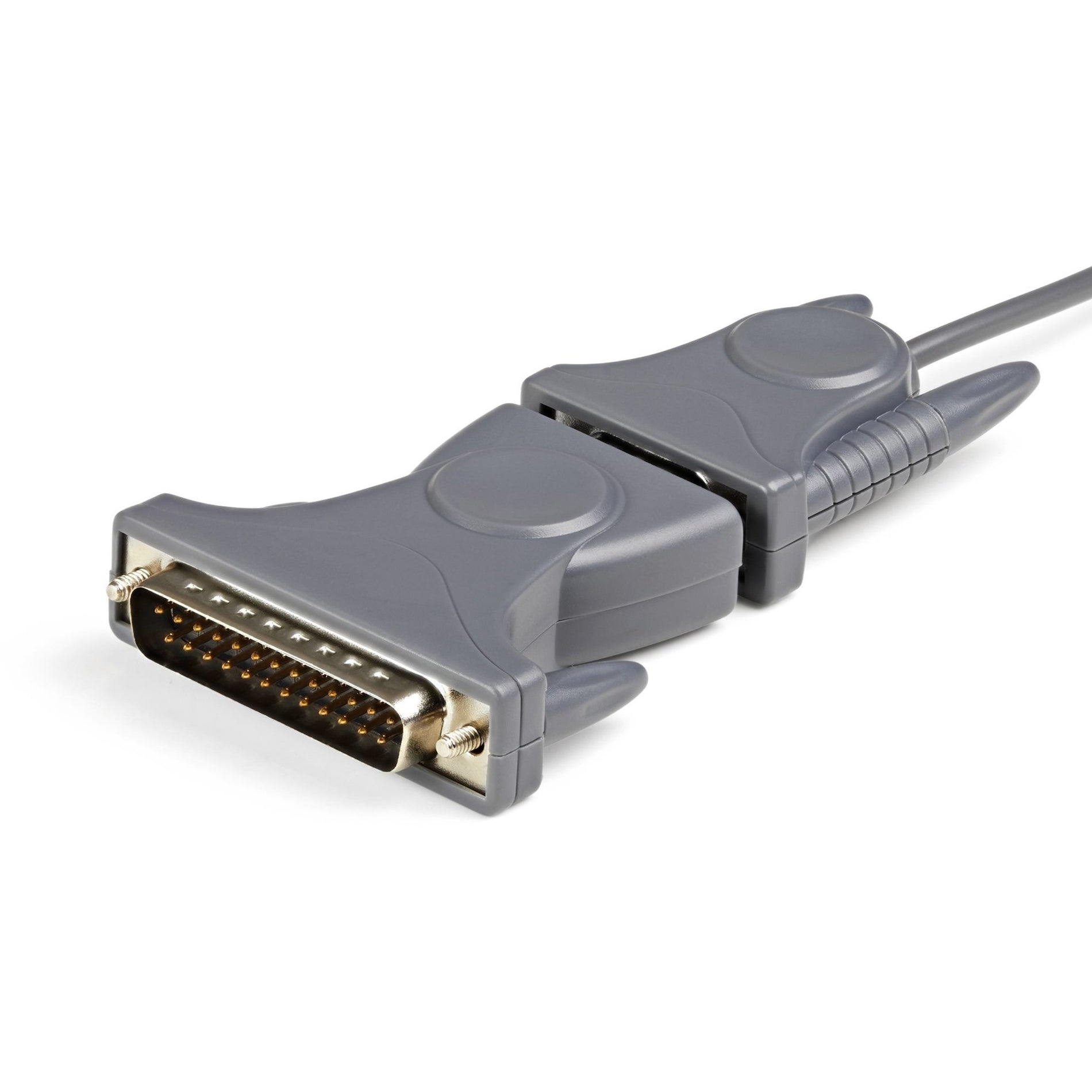 StarTech.com ICUSB232DB25 USB to RS232 DB9/DB25 Serial Adapter Cable - M/M, 3 ft, Gray