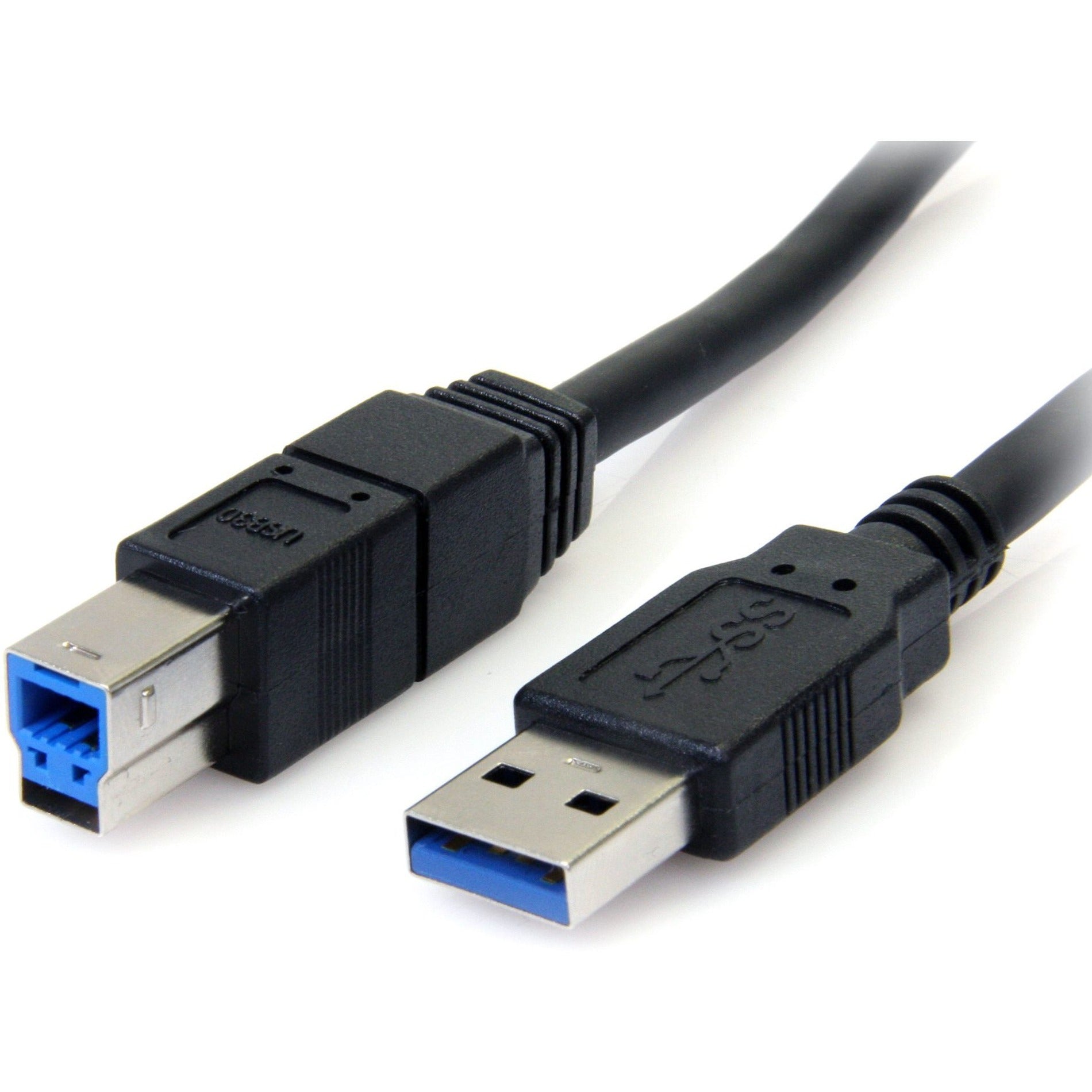 StarTech.com USB3SAB10BK 10 ft Black SuperSpeed USB 3.0 Cable A to B - M/M, High-Speed Data Transfer, Lifetime Warranty