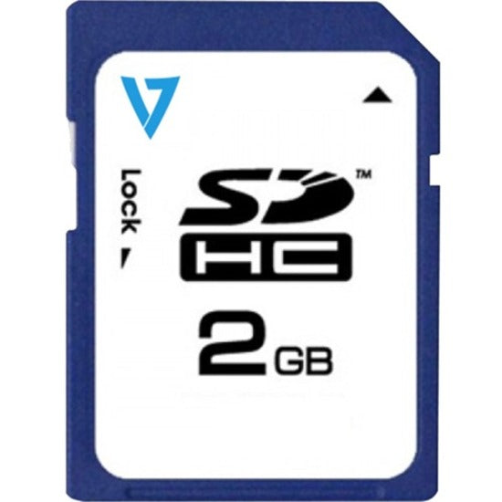 V7 VASD2GR-1N 2GB Secure Digital SD Card, 5 Year Warranty