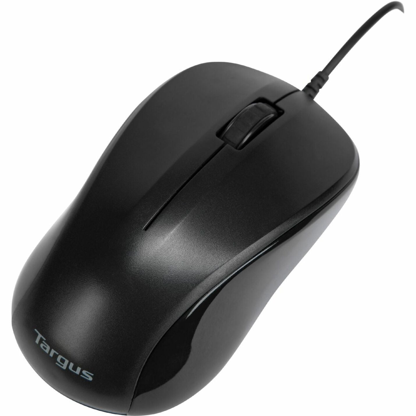 Targus AMU80US USB Optical Laptop Mouse, Ergonomic Fit, 1000 dpi, 3 Buttons, Black