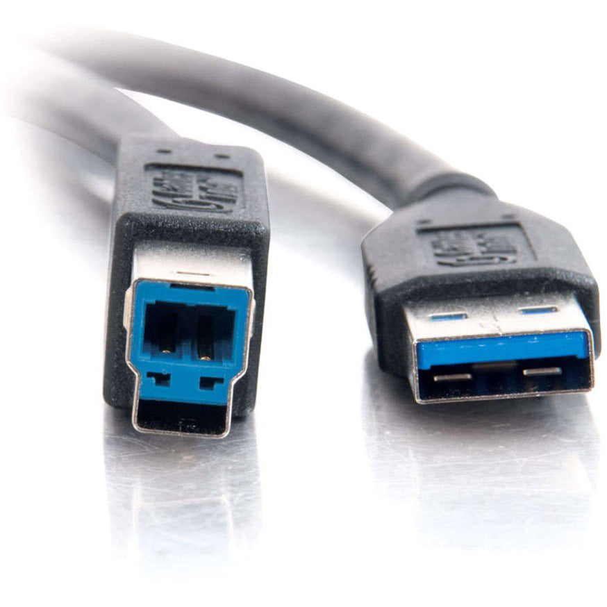 C2G 54173 3.3ft USB A to USB B Cable, High-Speed Data Transfer, Molded, Black