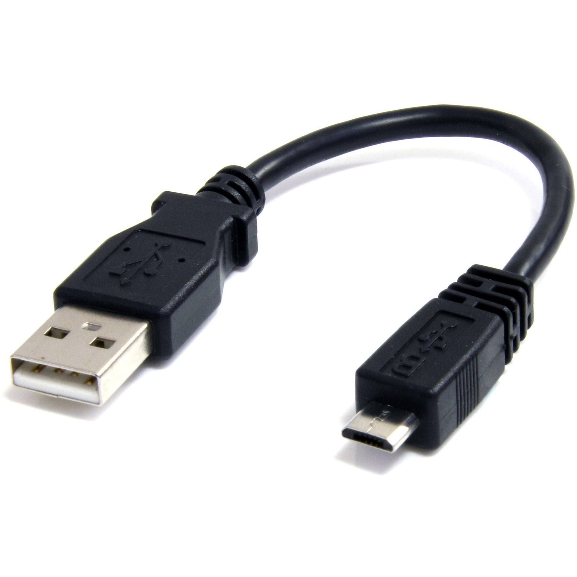 StarTech.com UUSBHAUB6IN 6in Micro USB Cable - A to Micro B, Fast Data Transfer, Lifetime Warranty