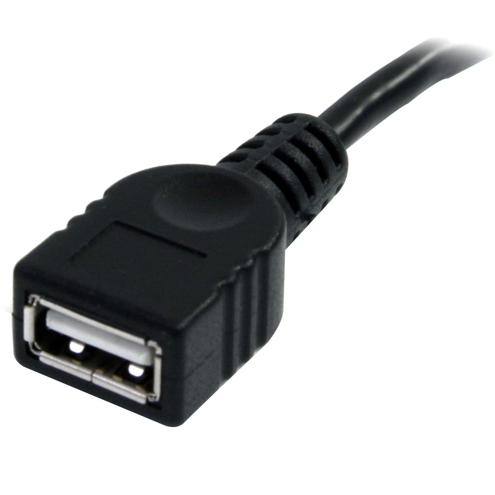 StarTech.com USBEXTAA10BK 10 ft Black USB 2.0 Extension Cable A to A - M/F, Molded, Flexible, Strain Relief, 480 Mbit/s Data Transfer Rate