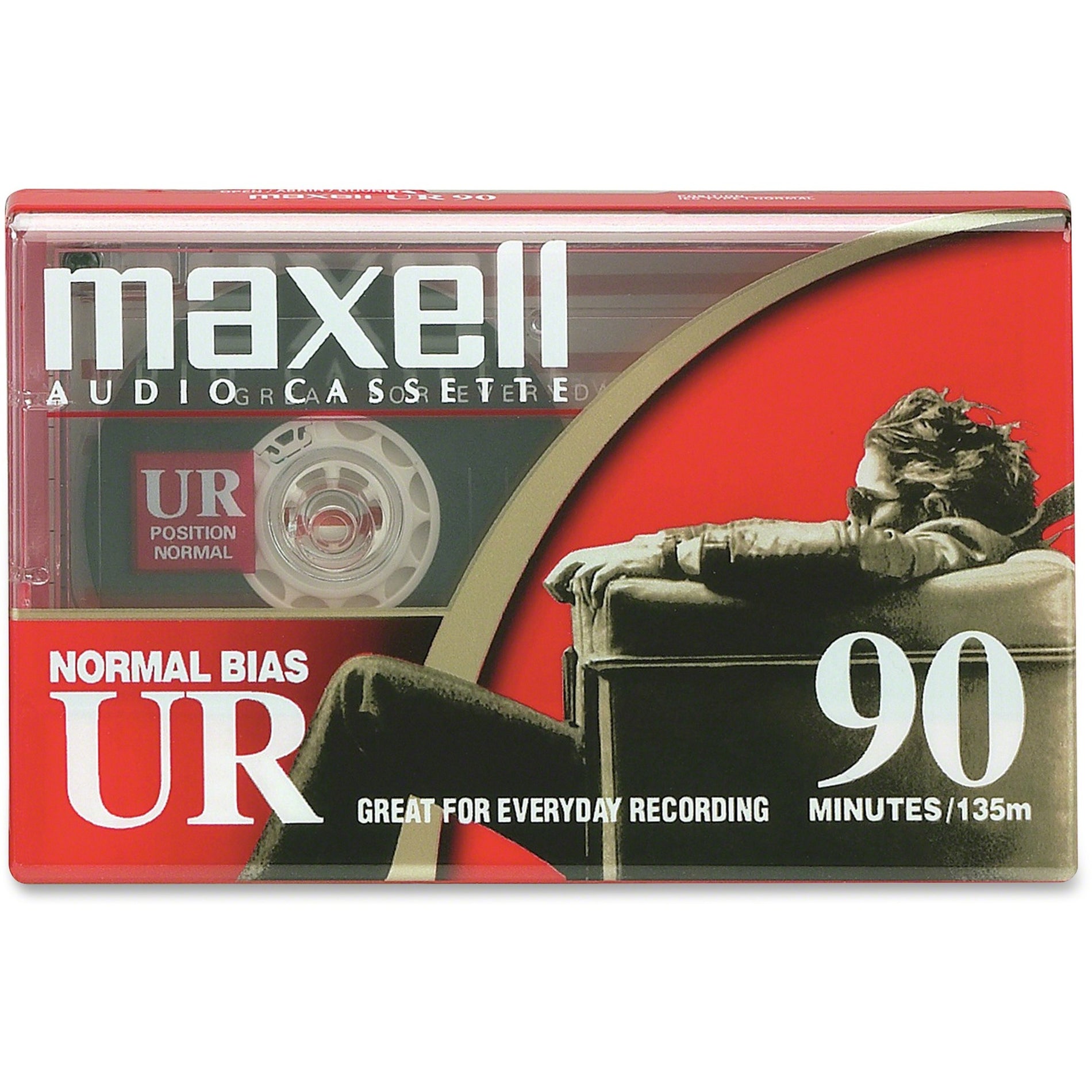 Maxell 108510 UR Type I Audio Cassette, 90 Minute Normal Bias