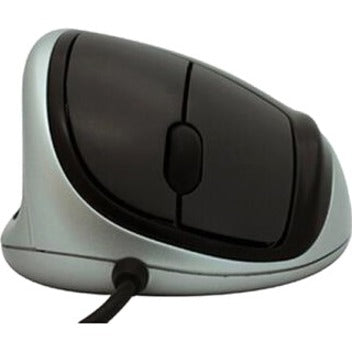 Goldtouch KOV-GTM-L Ergonomic Mouse Left Hand USB Corded, 3 Buttons, 1000 DPI, Black/Silver
