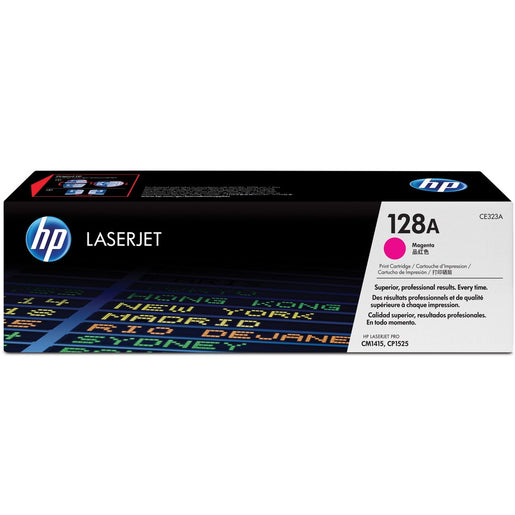 Toner Cartridge, HP 128A, 1,300 Page Yield, Magenta (CE323A)