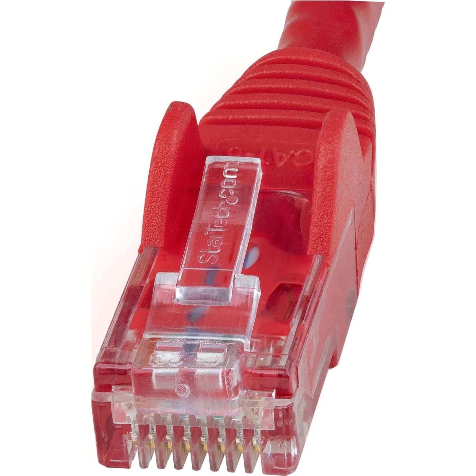 StarTech.com N6PATCH35RD 35 ft Red Snagless Cat6 UTP Patch Cable, Lifetime Warranty, 10 Gbit/s Data Transfer Rate, Gold Connectors