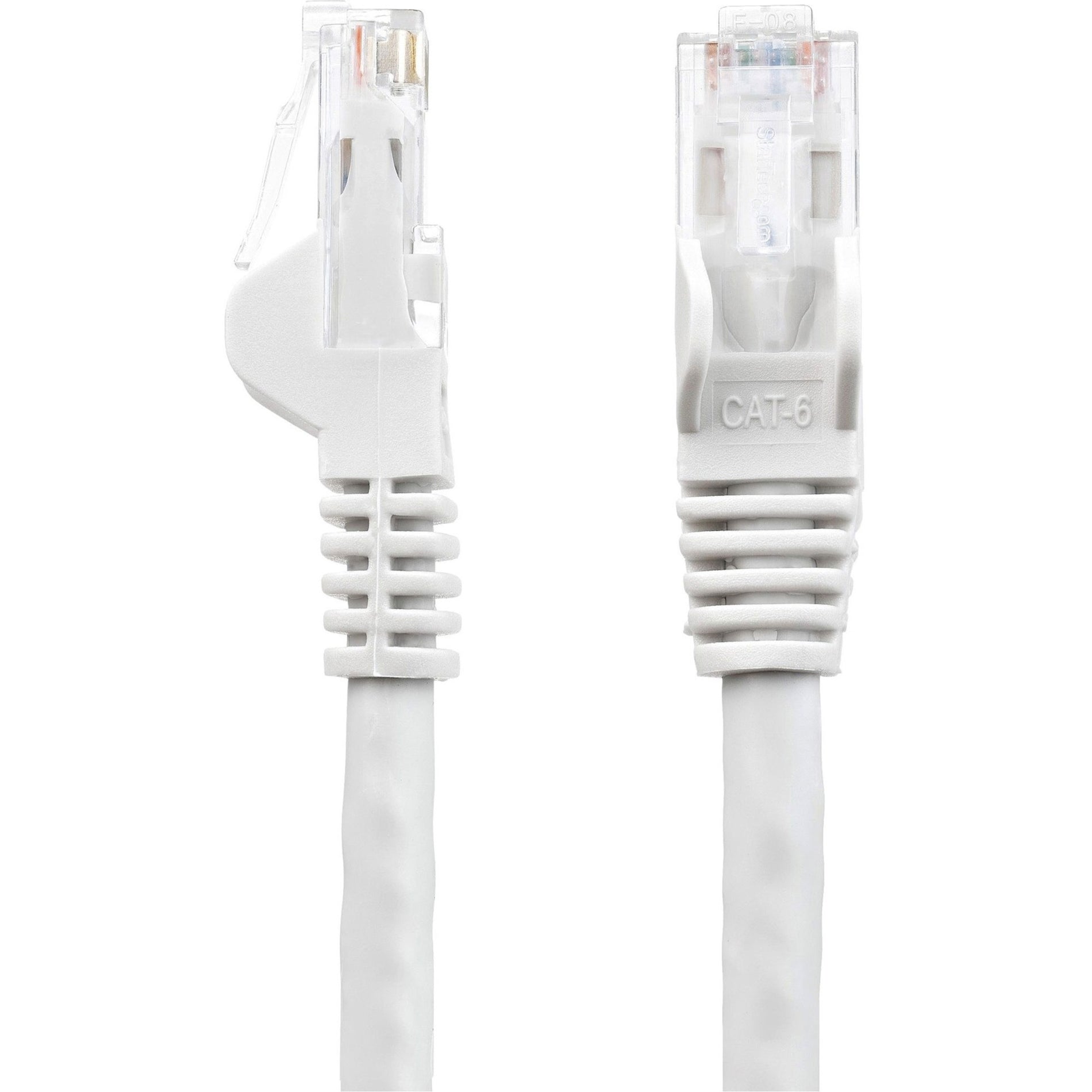 StarTech.com N6PATCH75WH 75 ft White Snagless Cat6 UTP Patch Cable, Lifetime Warranty, Gold Connectors, Easy Cable Routing
