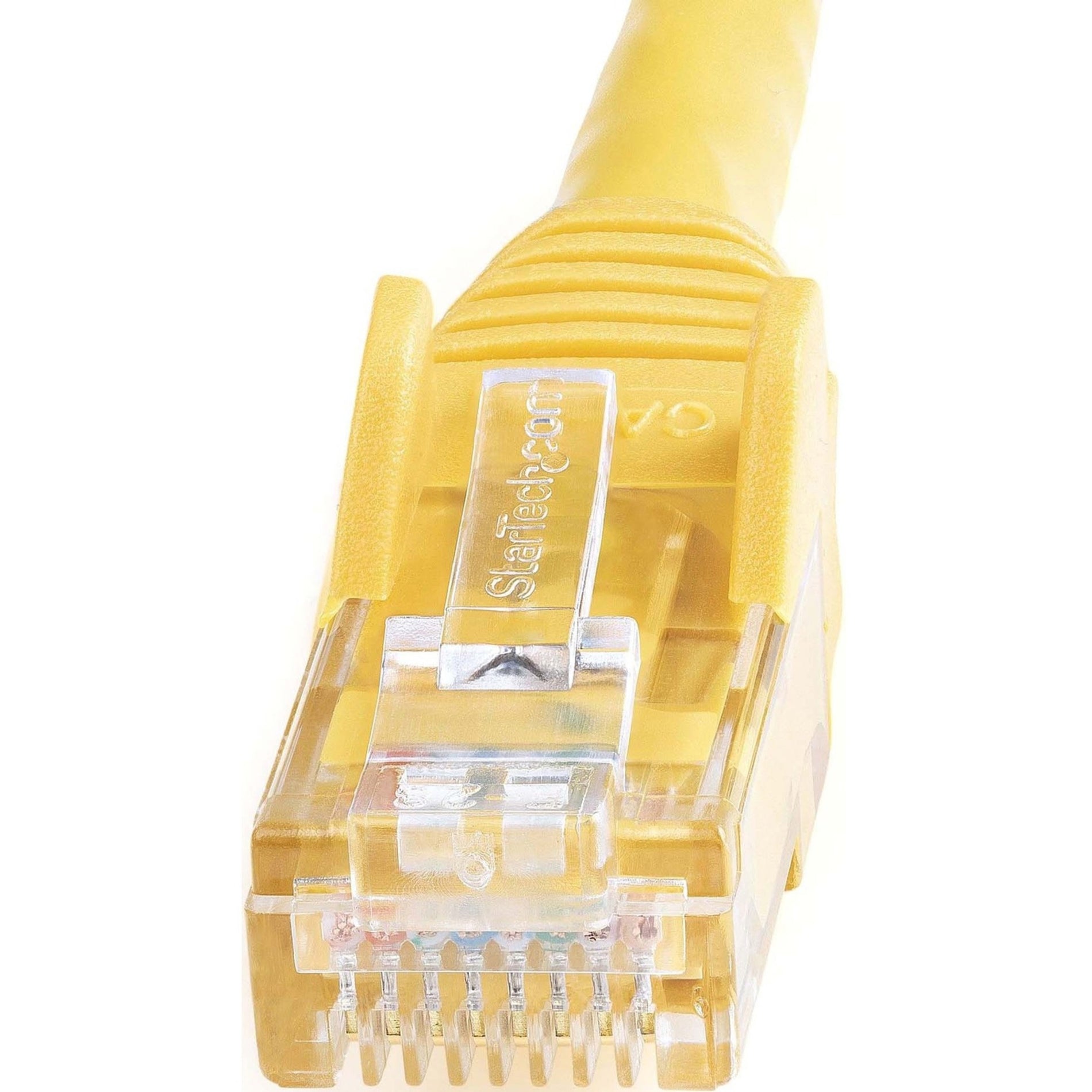 StarTech.com N6PATCH75YL 75 ft Yellow Snagless Cat6 UTP Patch Cable, Lifetime Warranty, Gold Connectors, Easy Cable Routing