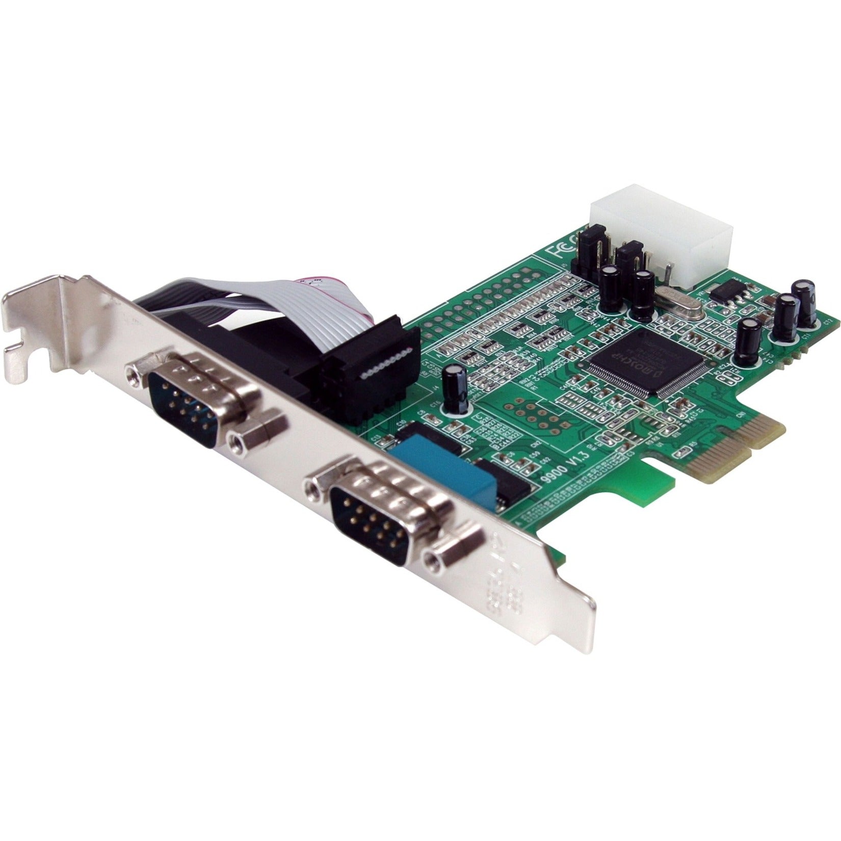 StarTech.com PEX2S553 2 Port PCIe Serial Adapter Card with 16550, Easy Installation, High Performance