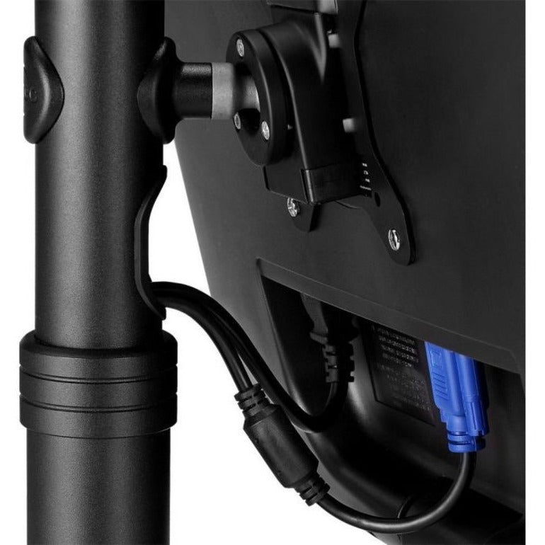 Atdec SD-POS-HA Height Adjustable Desk Display Mount, Swivel, Cable Management, Quick Release Mechanism