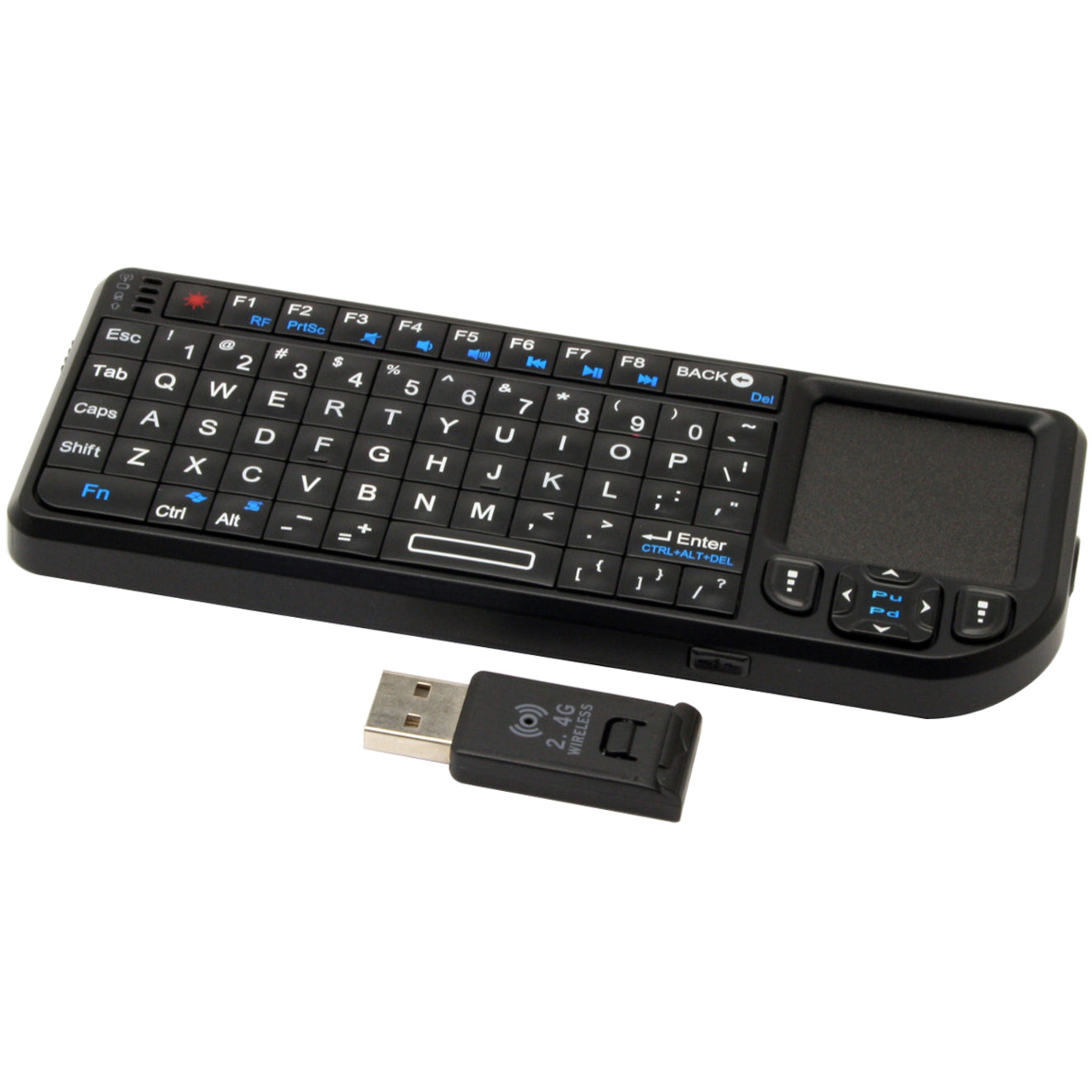 VisionTek 900319 Wireless CANDYBOARD Keyboard Mini with Touchpad, Integrated Backlighting, 30 ft Wireless Operating Distance