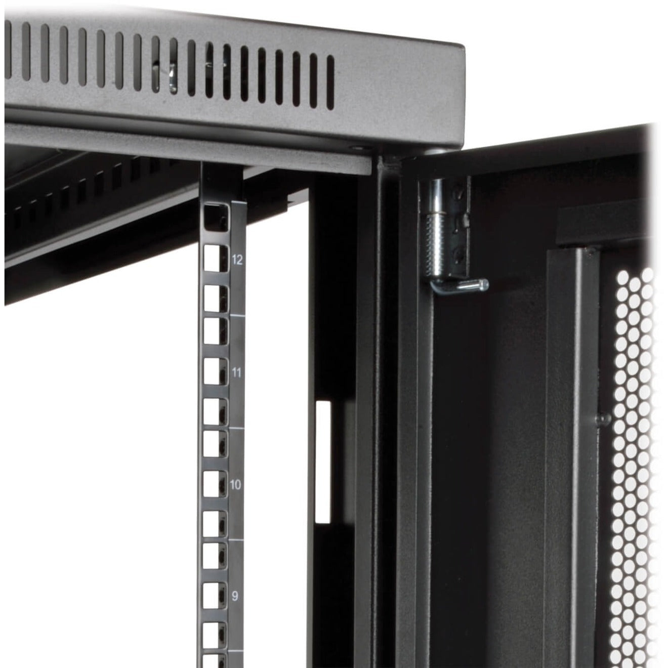 Tripp Lite SR12UB SmartRack Enclosure Rack Cabinet, Adjustable Mounting Depths, Cable Access Openings, 12U